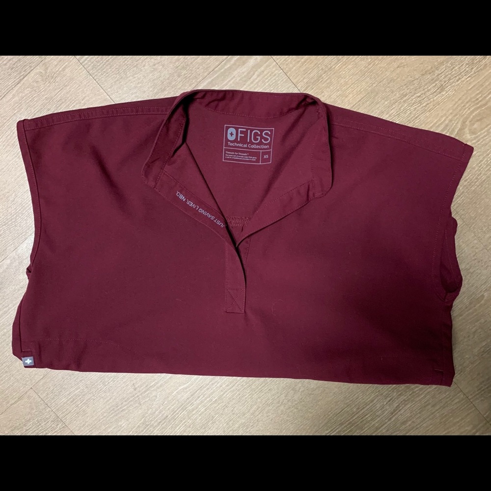 Figs Burgundy XS Rafaela